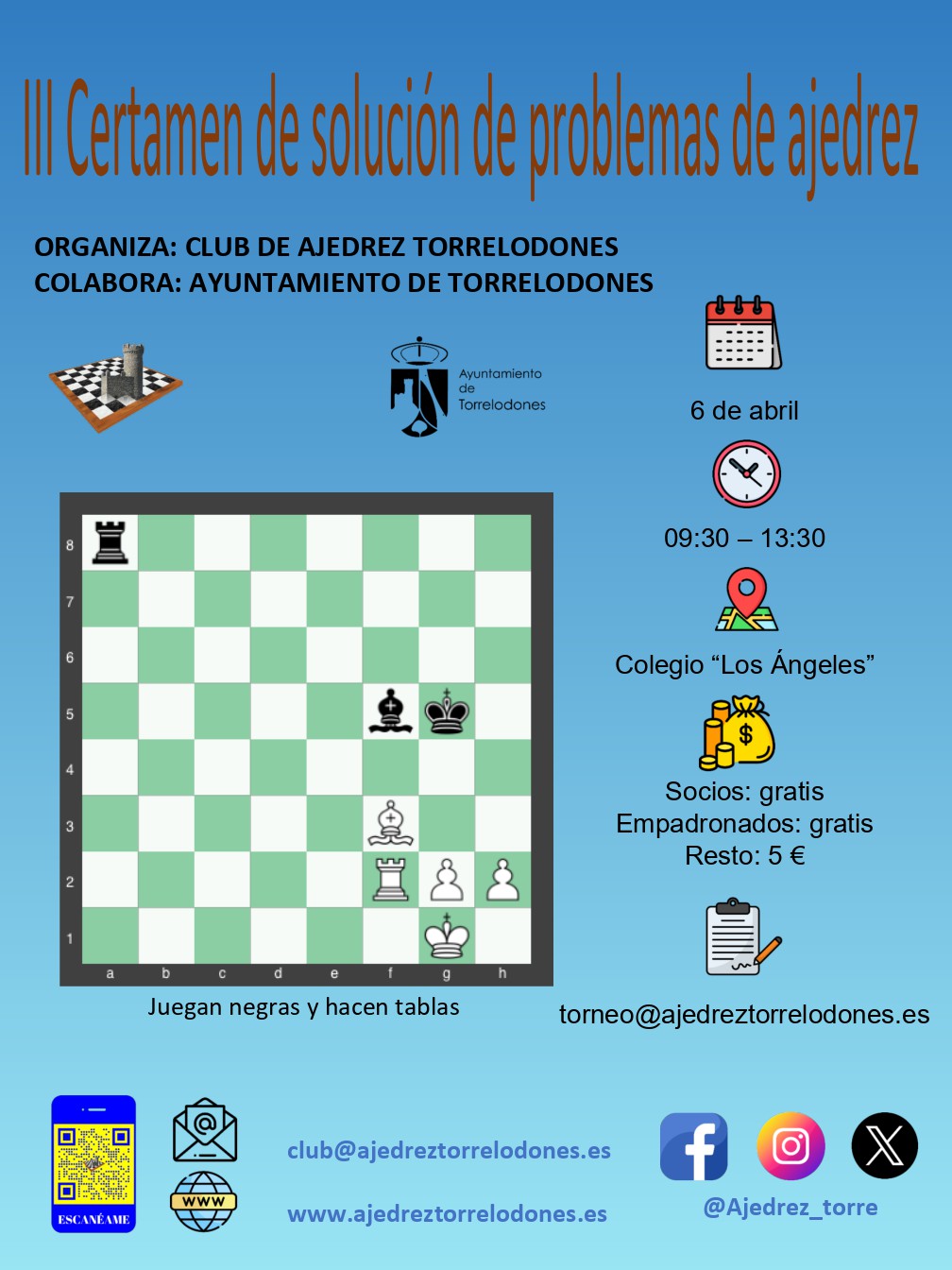 III Certamen de solución de problemas de ajedrez