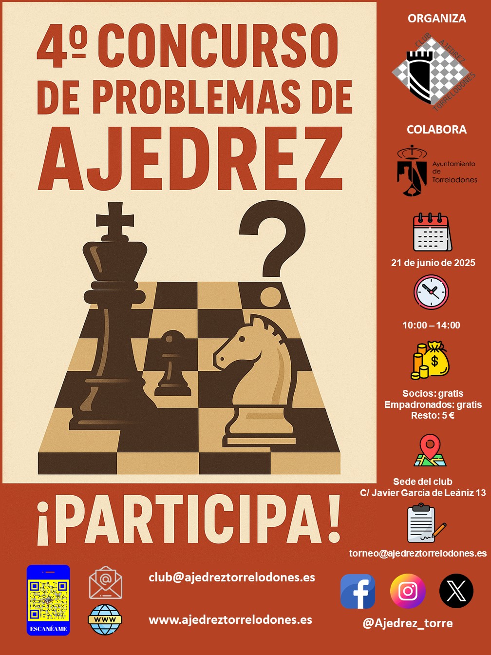 IV Certamen de solución de problemas de ajedrez